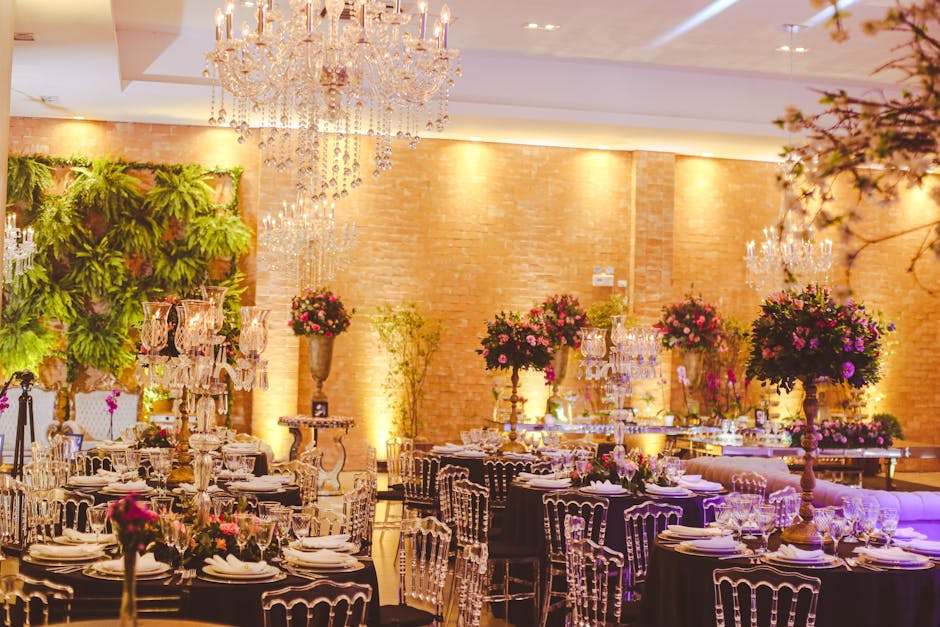Wedding lighting setup